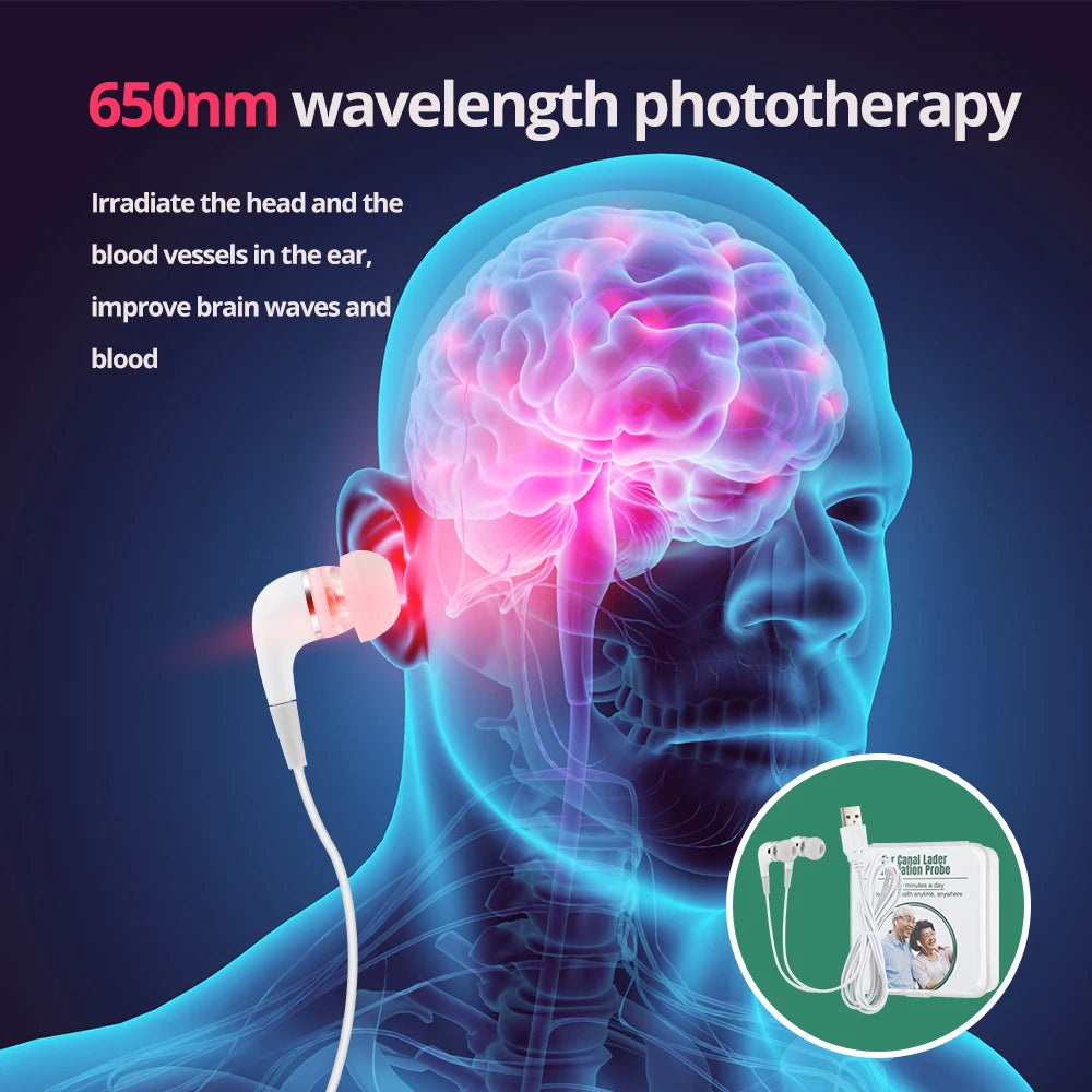 FREE Tinnitus Red Light Therapy Earphones