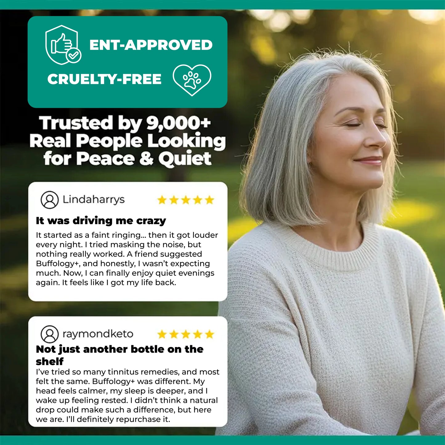 Buffology+ Clinical Strength Tinnitus Ear Therapy Drops