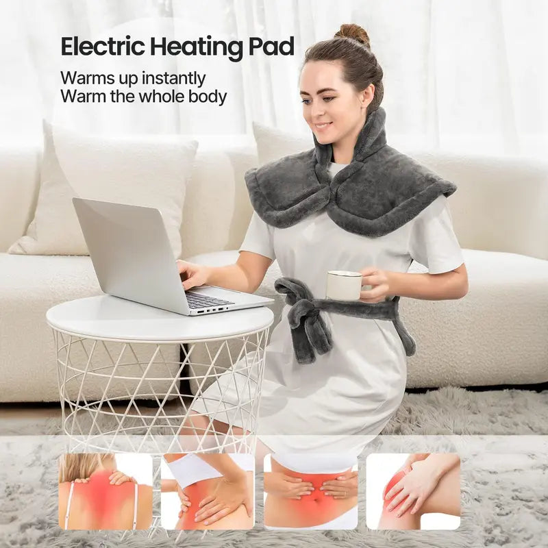 24"x33" Heated Pad 2.0 for Neck, Shoulders, and Back Pain Relief