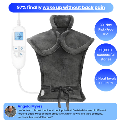 24"x33" Heated Pad 2.0 for Neck, Shoulders, and Back Pain Relief