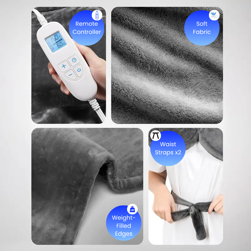 24"x33" Heated Pad 2.0 for Neck, Shoulders, and Back Pain Relief