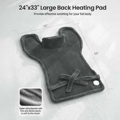 24"x33" Heated Pad 2.0 for Neck, Shoulders, and Back Pain Relief