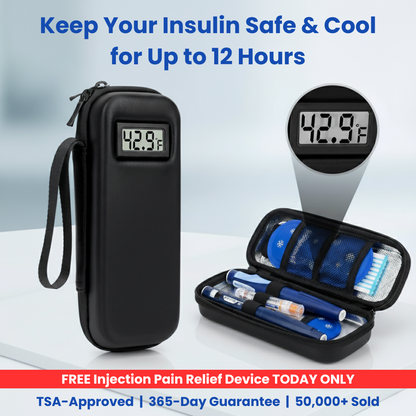 TSA-Approved Insulin Travel Case – Keeps Insulin Pens & Injectable Medications Safe and Cool for up to 12 Hours