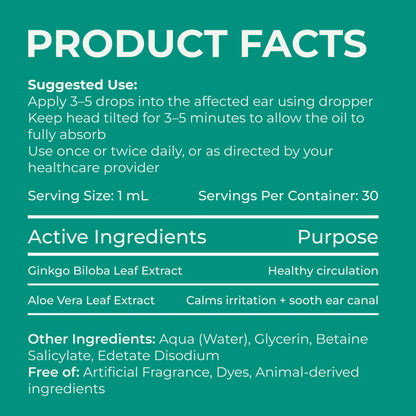Buffology+ Clinical Strength Tinnitus Ear Therapy Drops